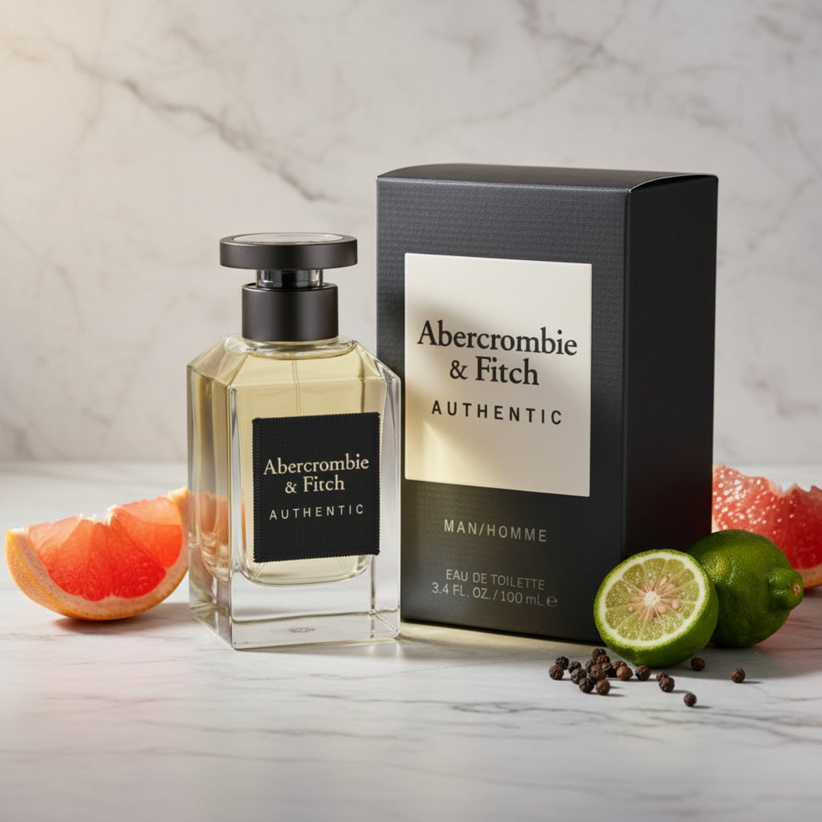 Abercrombie & Fitch Authentic by Abercrombie & Fitch cologne for him EDT 3.3 / 3.4 oz New in Box 085715166012
