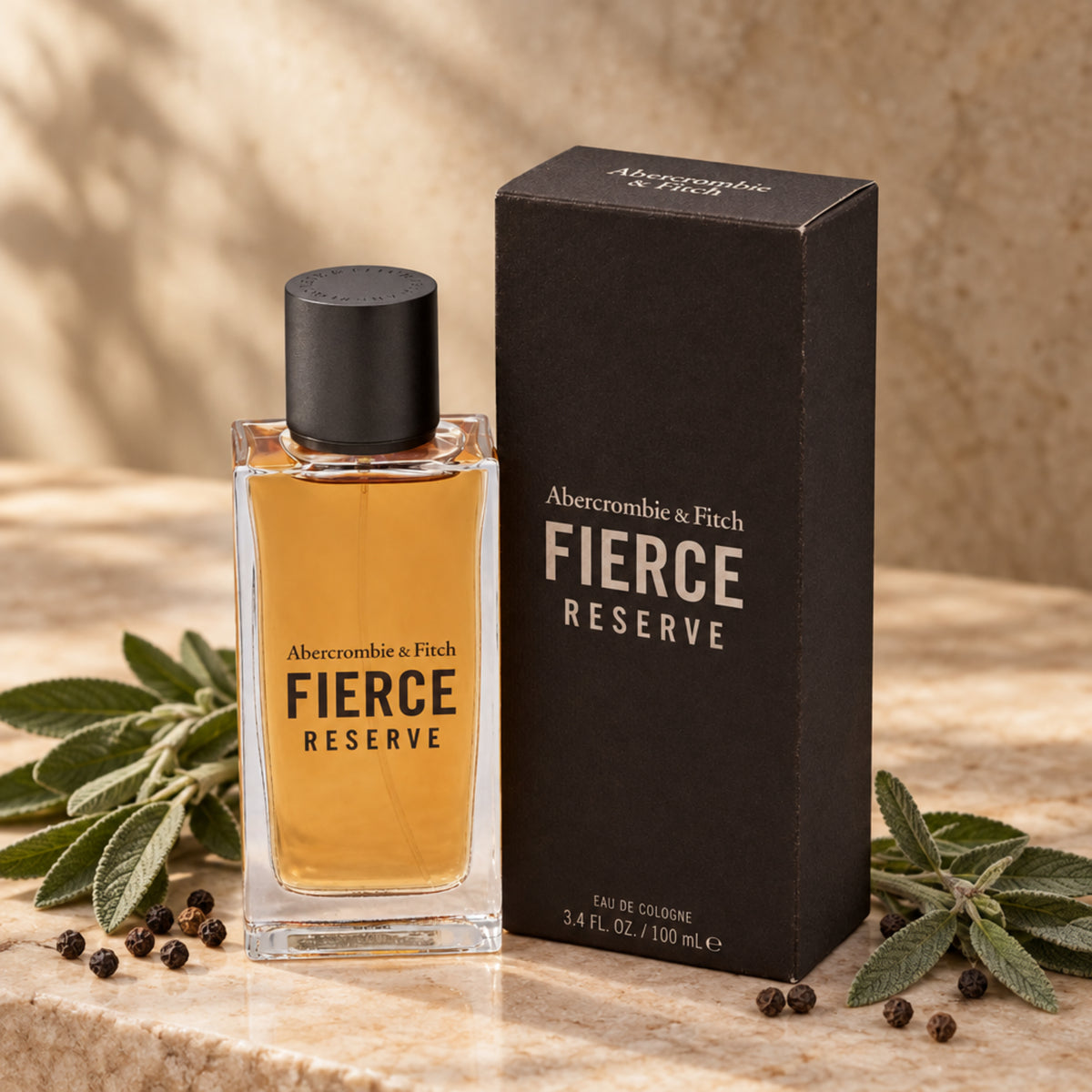 Abercrombie & Fitch Fierce Reserve for Men EDC 3.3 / 3.4 oz New in Box 085715170101