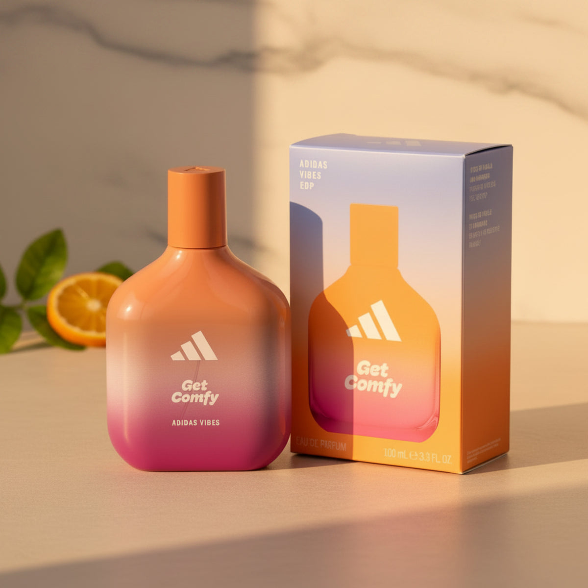 Adidas Vibes Get Comfy Eau de Parfum Spray for Men 3.3 oz (100 ml) - New Retail Box 3616305447166