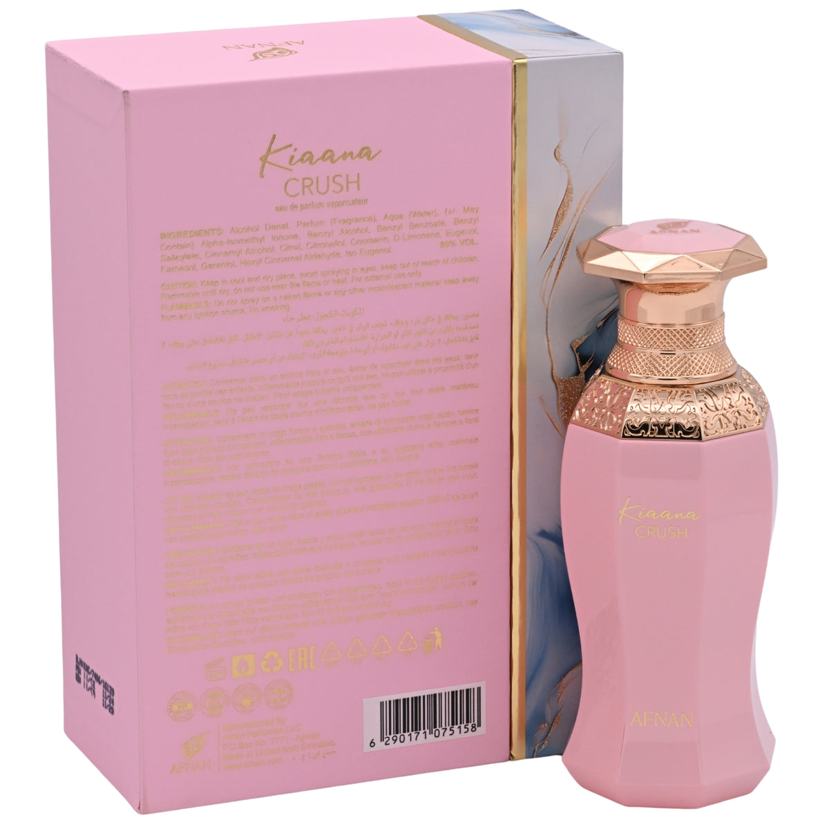 AFNAN Kiaana Crush Eau de Parfum Spray for Women 3.4 oz (100 ml) - New Retail Box 6290171075158