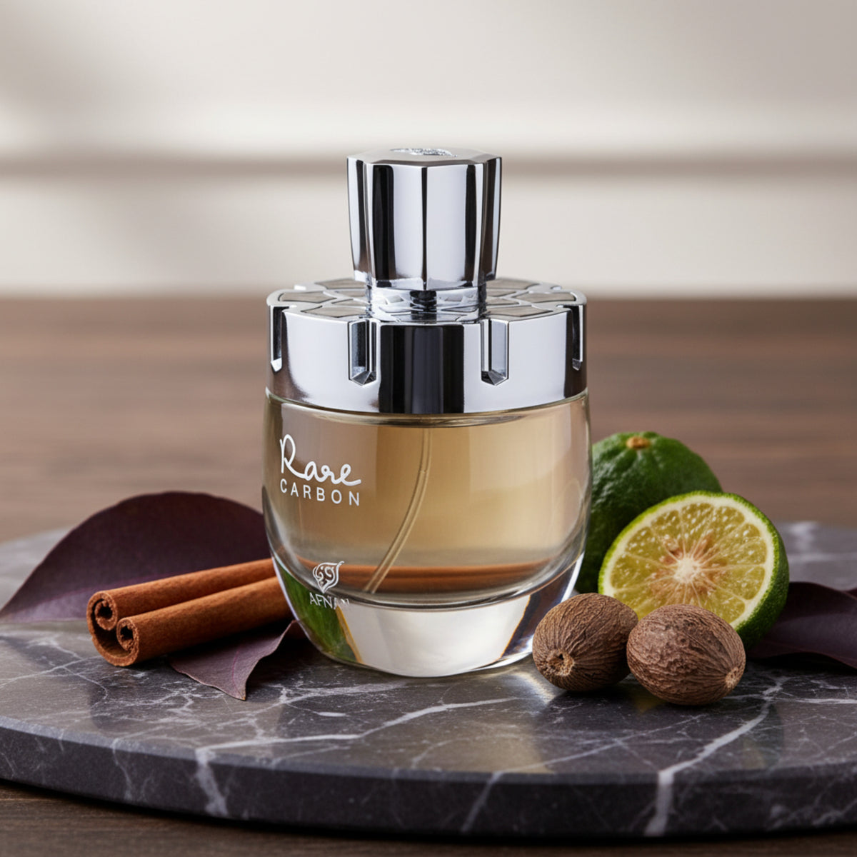 Afnan Rare Carbon Eau de Parfum Spray for Men 3.4 oz (100 ml) - Afnan Perfumes 6290171002291