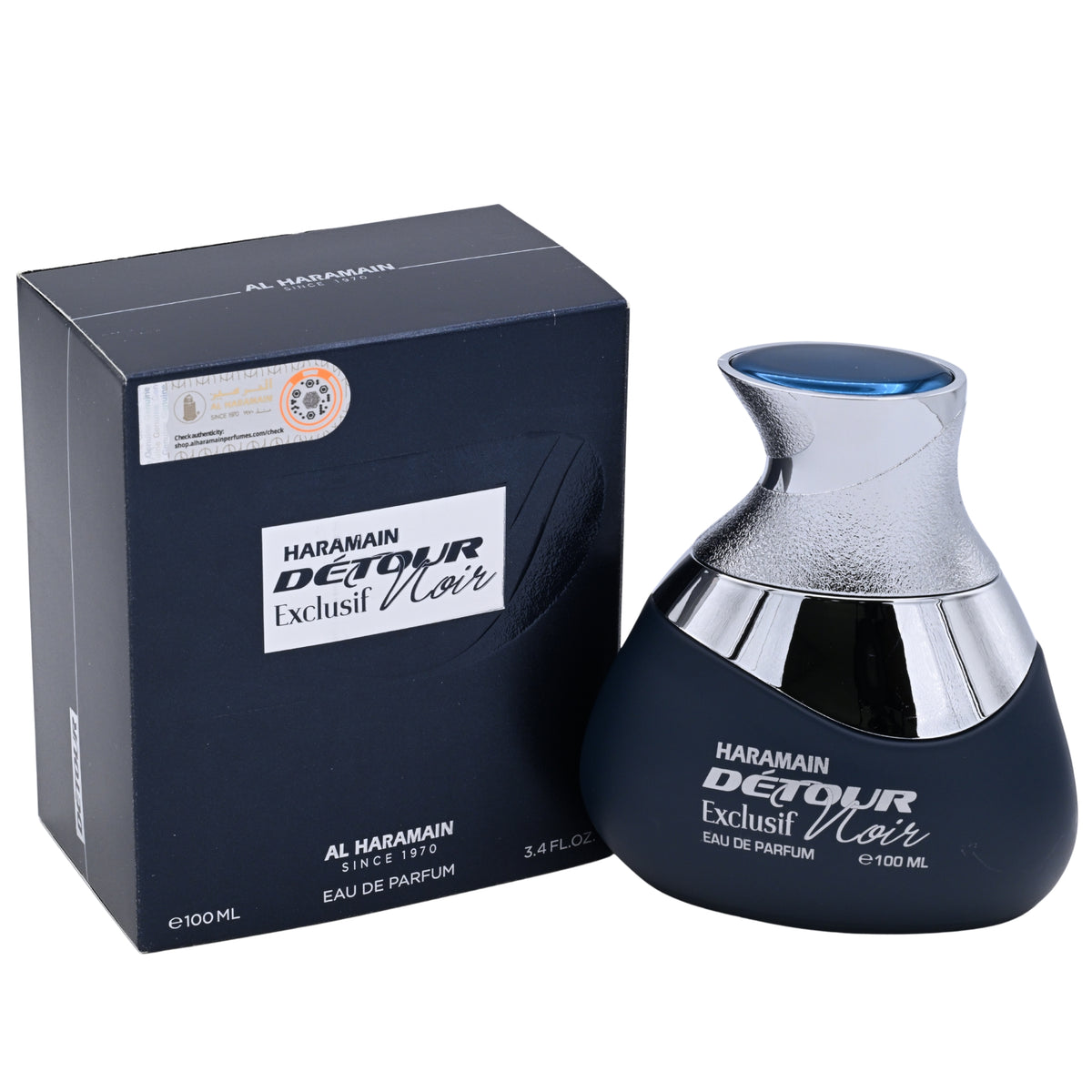 Al Haramain Detour Noir Exclusif Eau de Parfum (EDP) Spray Unisex 3.4 oz New Retail Box 6291106813791