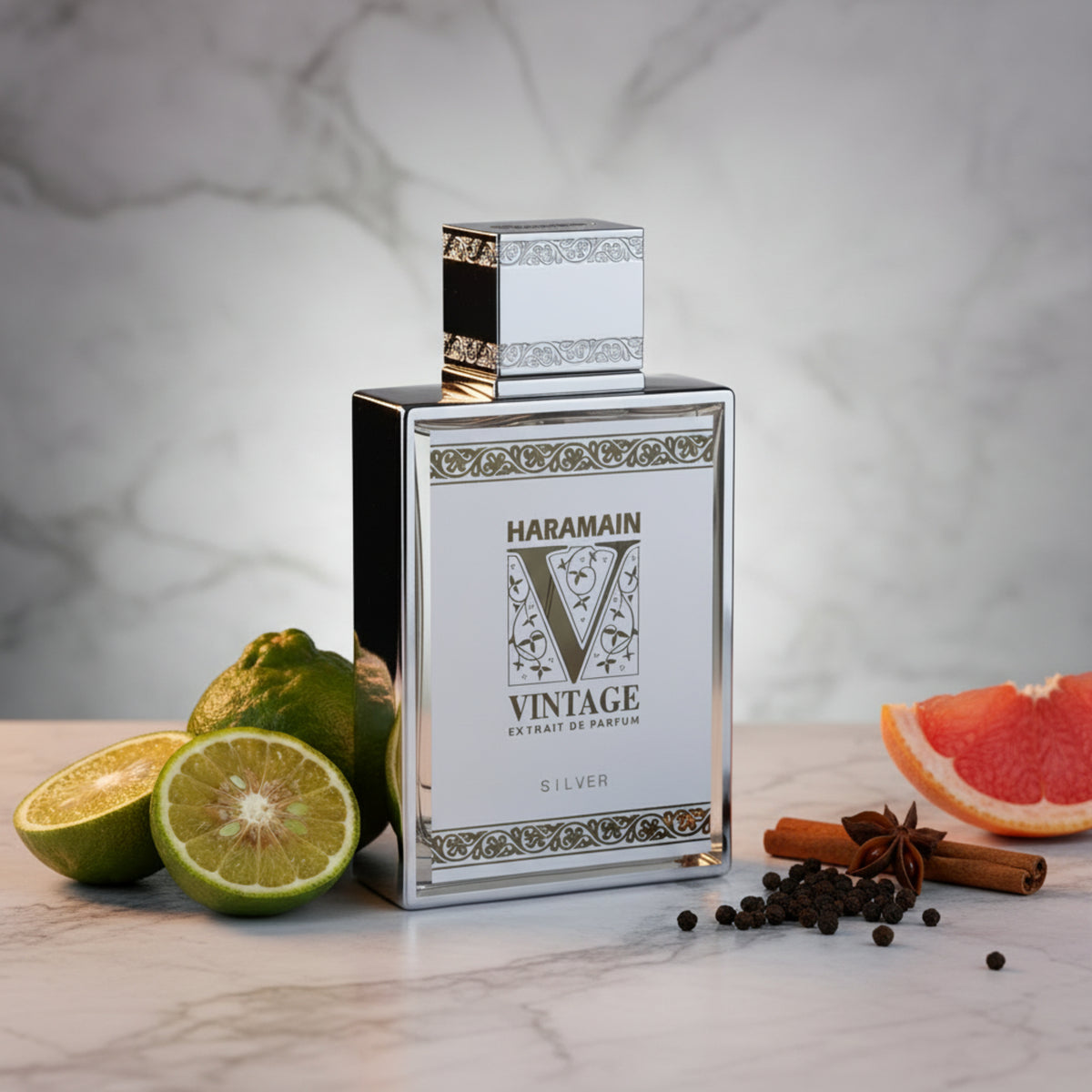 Al Haramain Vintage Silver Extrait de Parfum Spray Unisex 3.4 oz / 100 ml New Retail Box 6291106815047