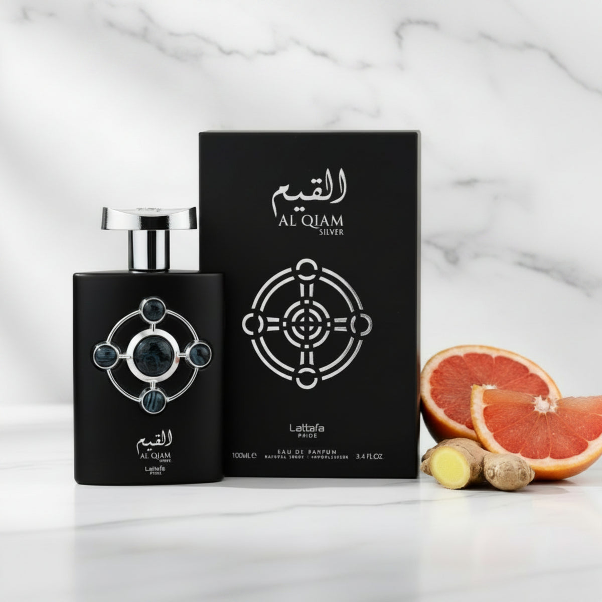 Al Qiam Silver by Lattafa cologne for men EDP 3.3 / 3.4 oz New in Box 6291108738221