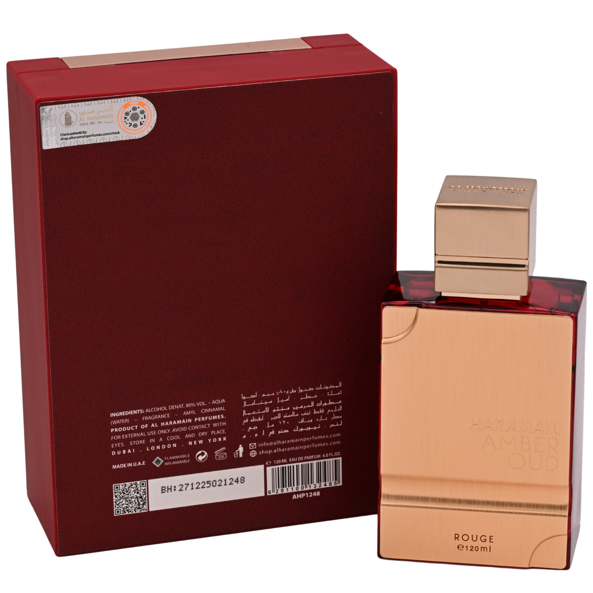 Amber Oud Rouge by Al Haramain for unisex EDP 4.0 oz New in Box 6291100132485