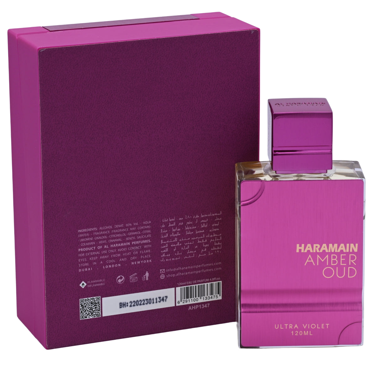 Amber Oud Ultra Violet by Al Haramain for her EDP 4 / 4.0 oz New in Box 6291100133475