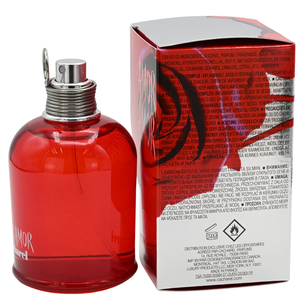 AMOR AMOR by Cacharel Perfume 3.3 / 3.4 oz EDT For Women New in Box 3360373063680
