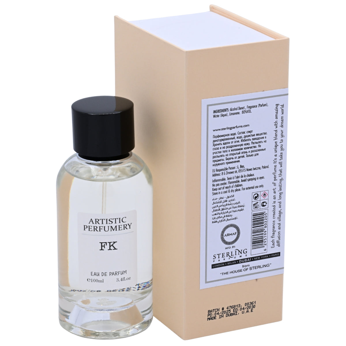 Armaf Artistic Perfumery Fk EDP Spray Women 3.4 oz 100ml New Box 6295199802205