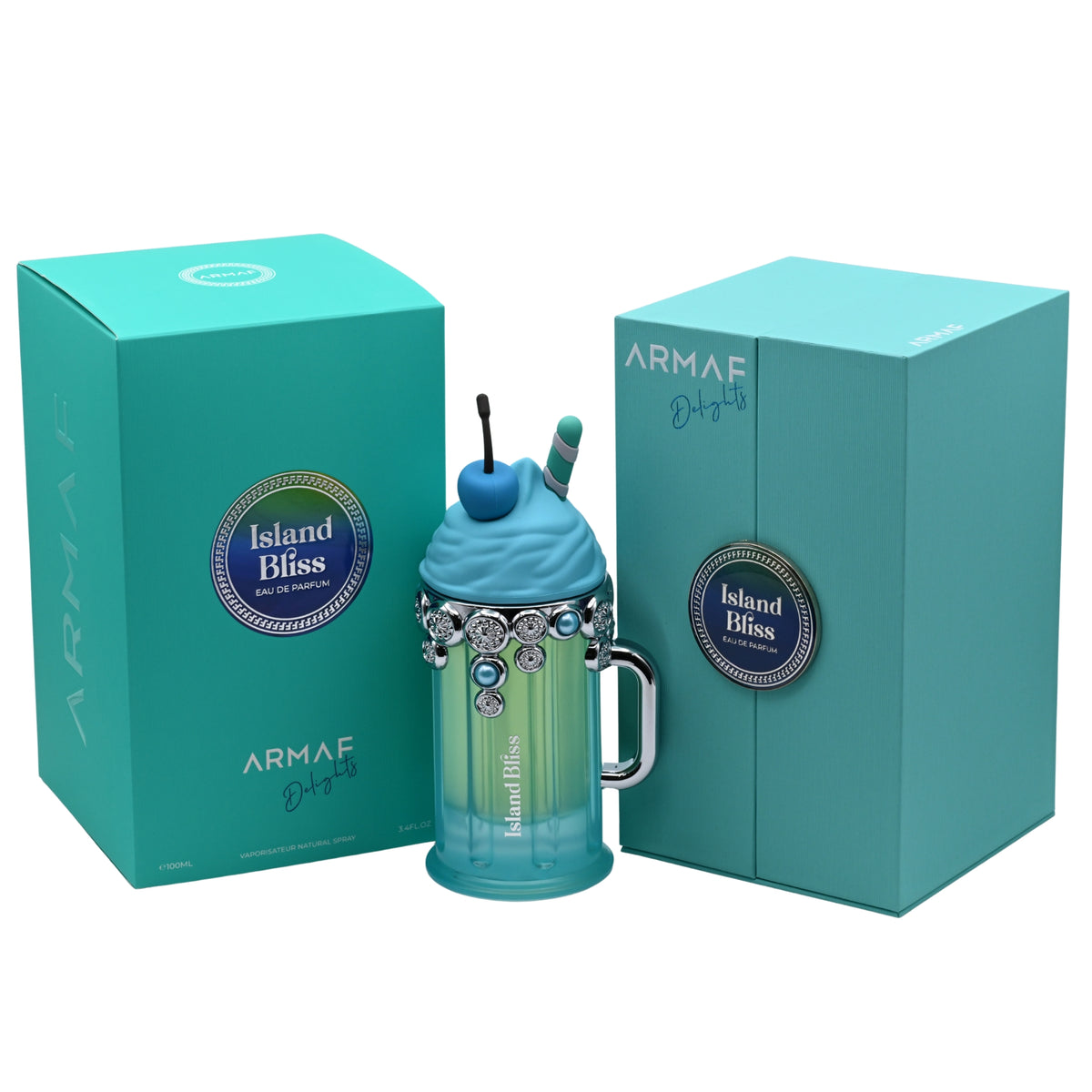 Armaf Delights Island Bliss Eau de Parfum Spray Unisex 3.4 oz (100 ml) New Retail Box 6295199800942