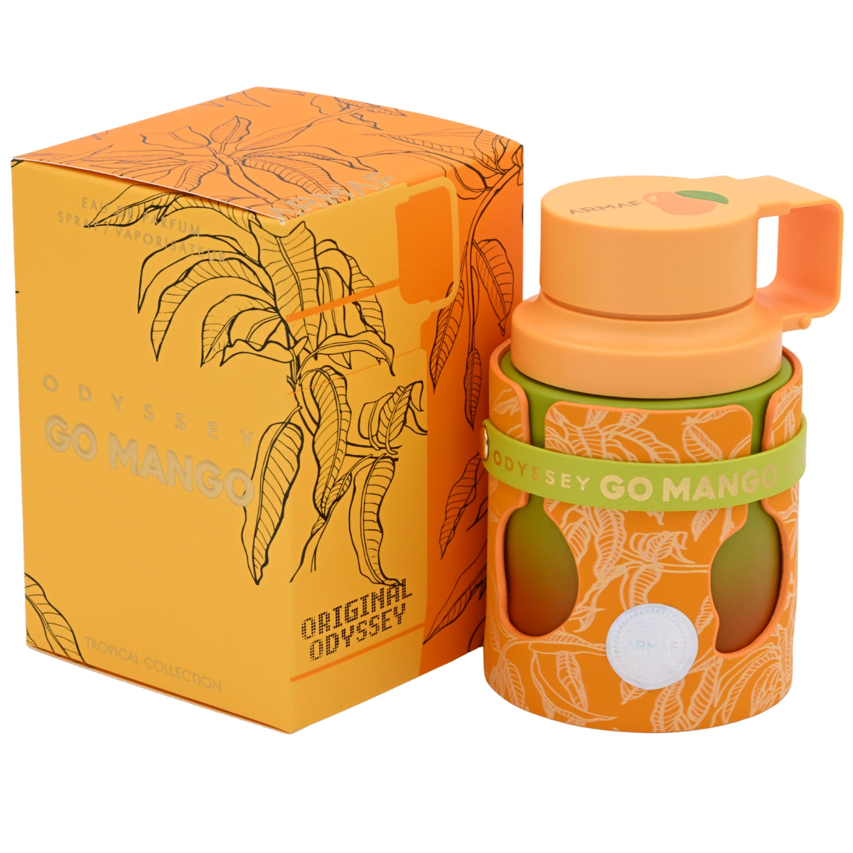 Armaf Odyssey Go Mango Eau de Parfum Spray Unisex 3.4 oz (100 ml) New Retail Box 6295199809525