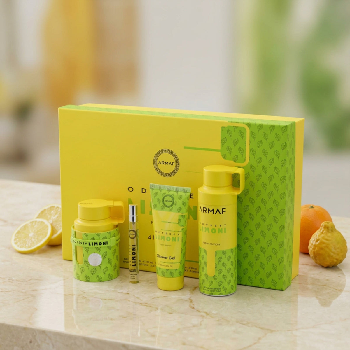 Armaf Odyssey Limoni Fresh Edition EDP Gift Set Men 4-Pc (3.4oz) Armaf 6295199815144