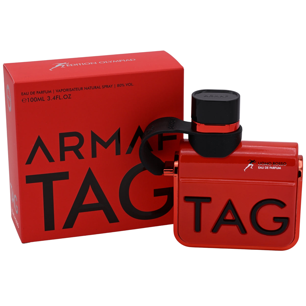 Armaf Tag Him Uomo Rosso Eau de Parfum Spray for Men 3.4 oz (100 ml) New Retail Box 6294015163889