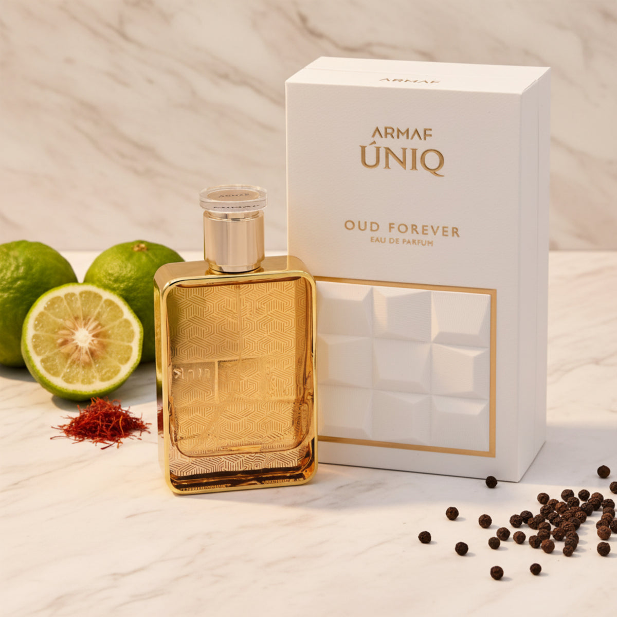 Armaf Uniq Oud Forever Eau de Parfum (EDP) Spray for Men 3.4 oz / 100 ml 6294015182880