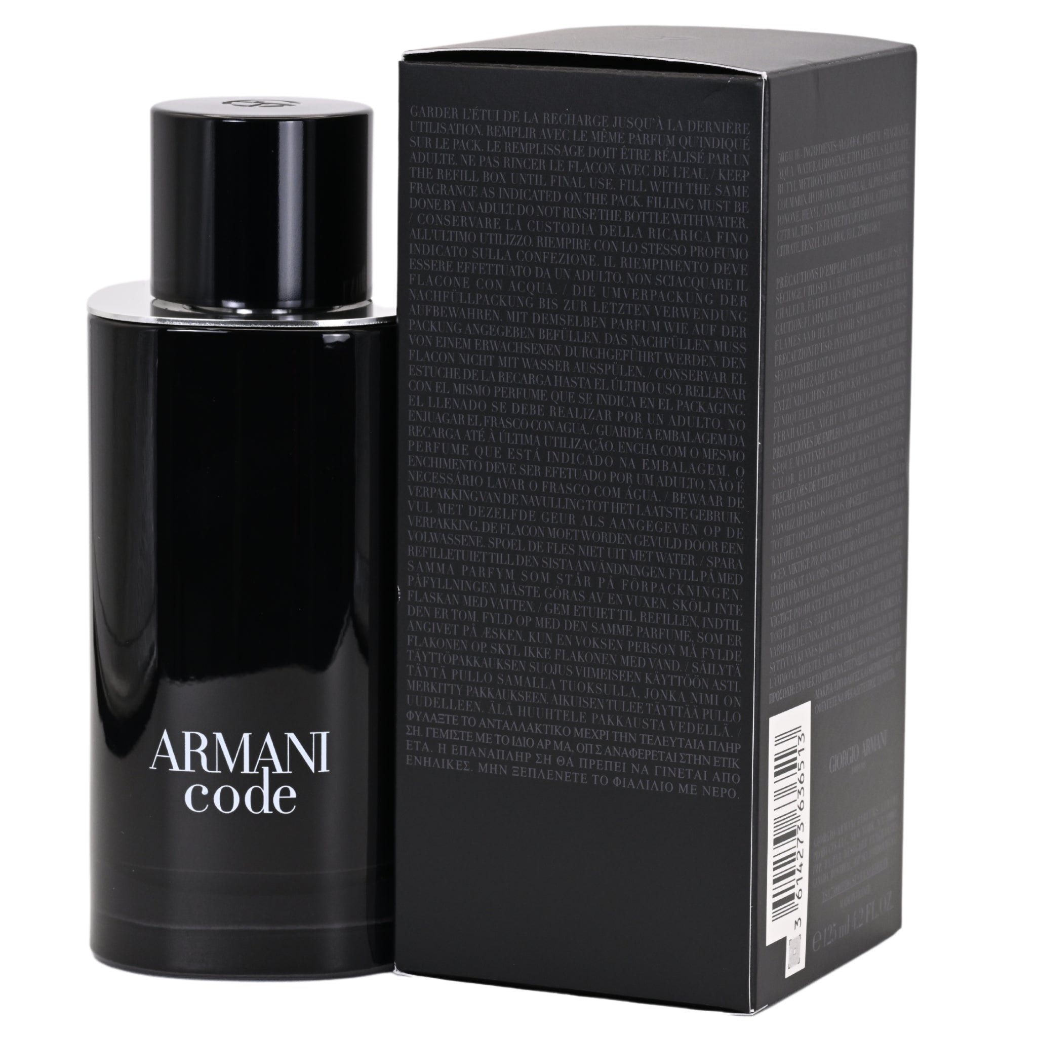 Armani Code (refillable) by Giorgio Armani cologne for men EDT 4.2 oz