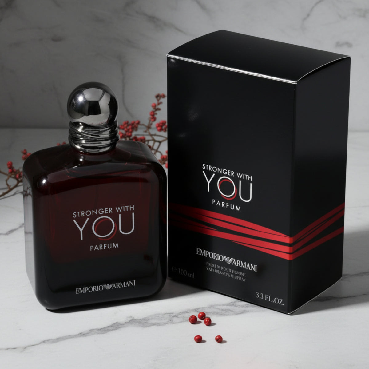 Armani Emporio Armani Stronger With You Parfum Spray for Men 3.3 oz (100 ml) 3614274219579