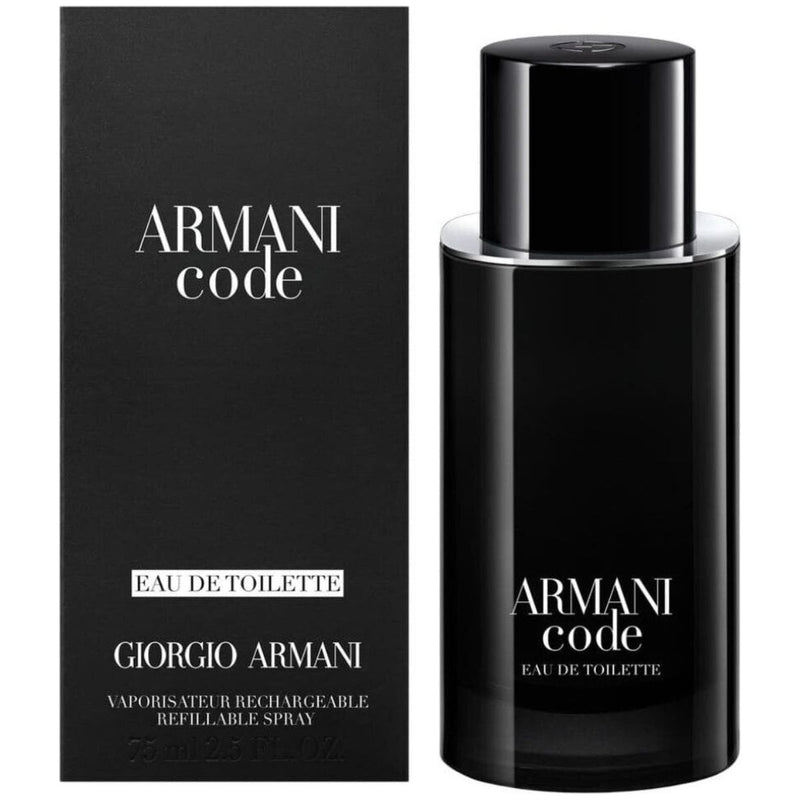 Armani Code (refillable) by Giorgio Armani cologne for men EDT 2.5 oz New in Box