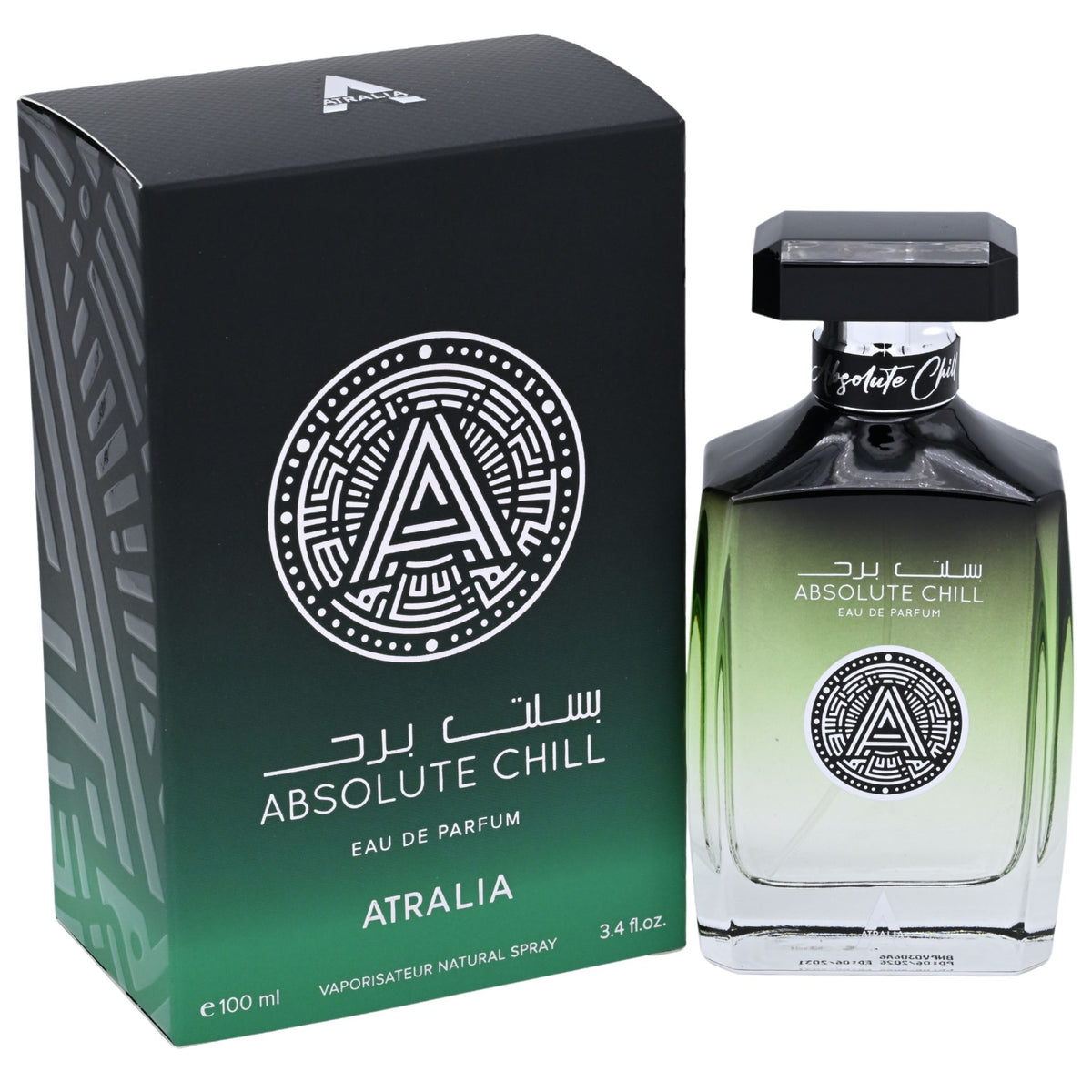 Atralia Absolute Chill Eau de Parfum Spray for Men 3.4 fl oz New Retail Box 850051296392