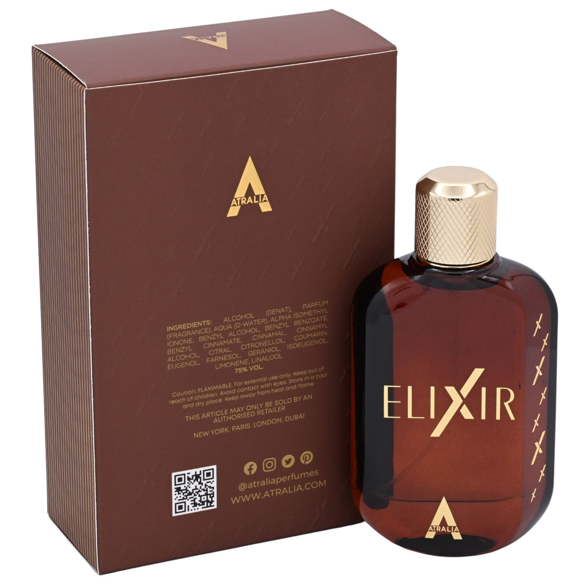 Atralia Elixir Eau de Parfum (EDP) Spray for Men 3.4 oz / 100 ml New Retail Box 850051296378
