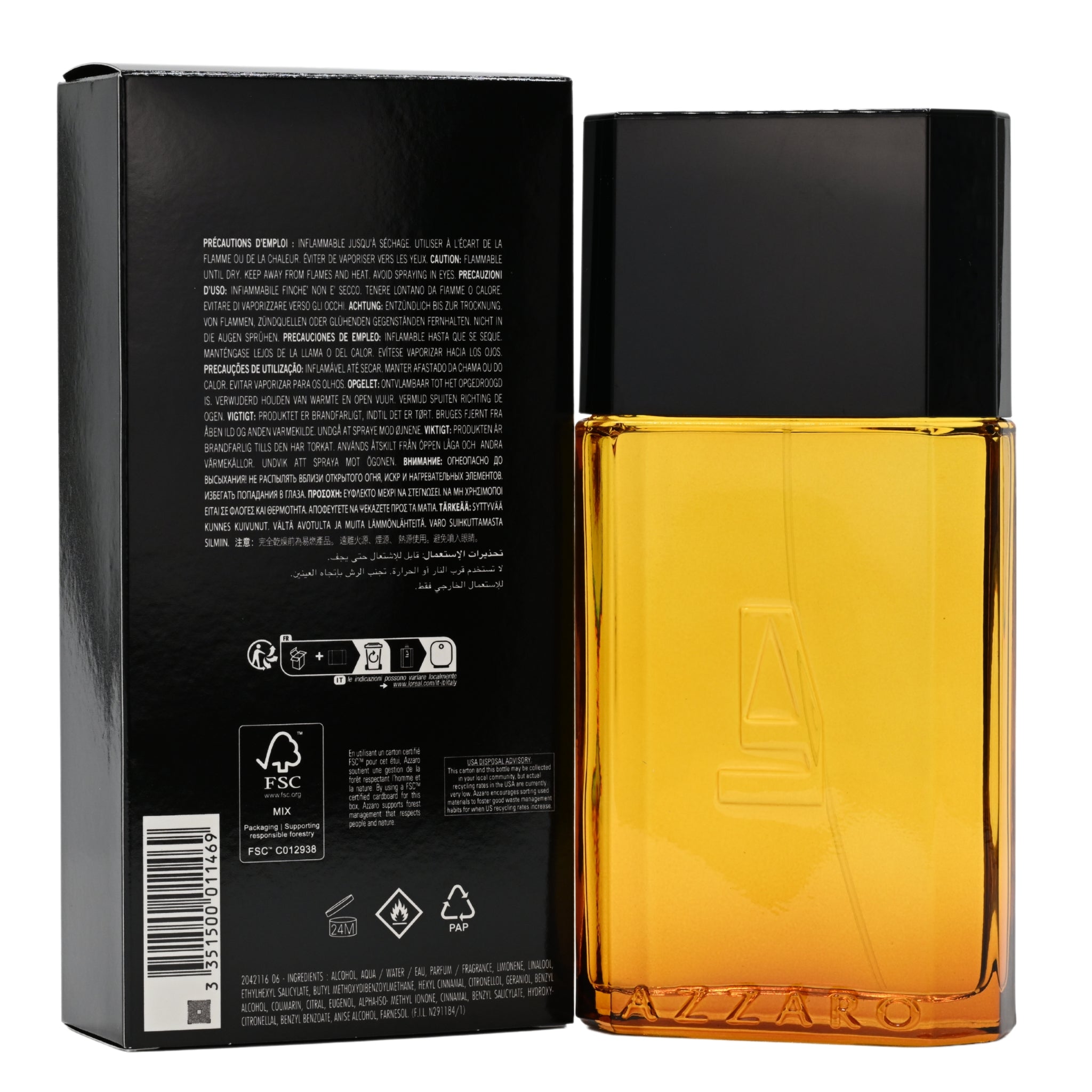 Azzaro Pour Homme Cologne 6.8 oz 6.7 EDT Spray for Men