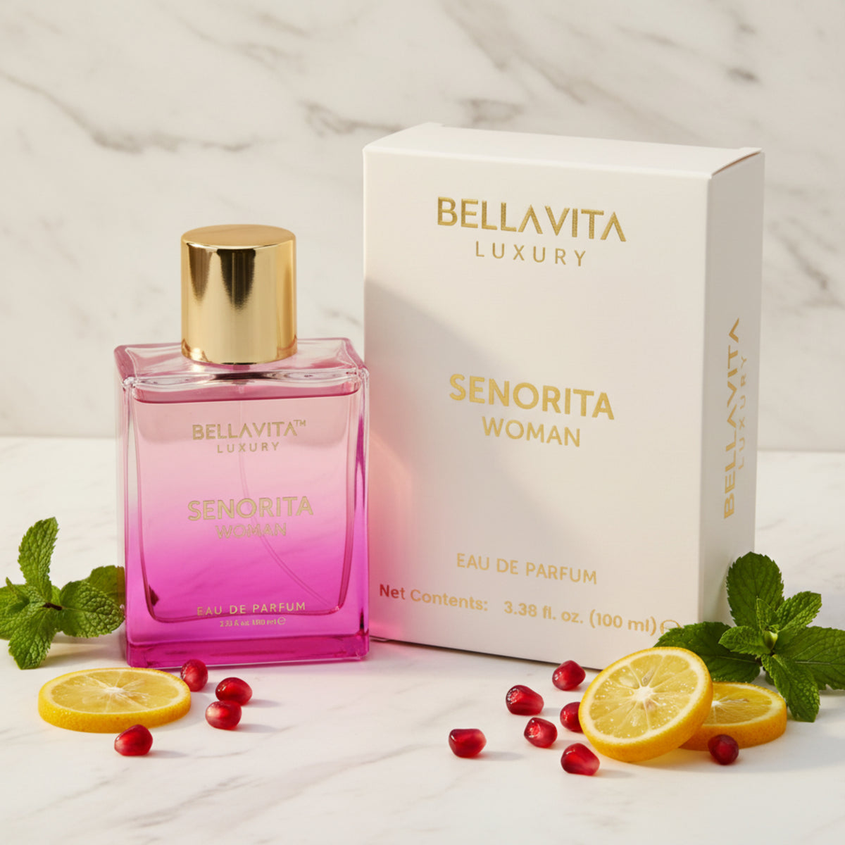Bellavita Luxury Senorita Woman Eau de Parfum Spray for Women, 3.38 oz (100 ml) 8906150342811