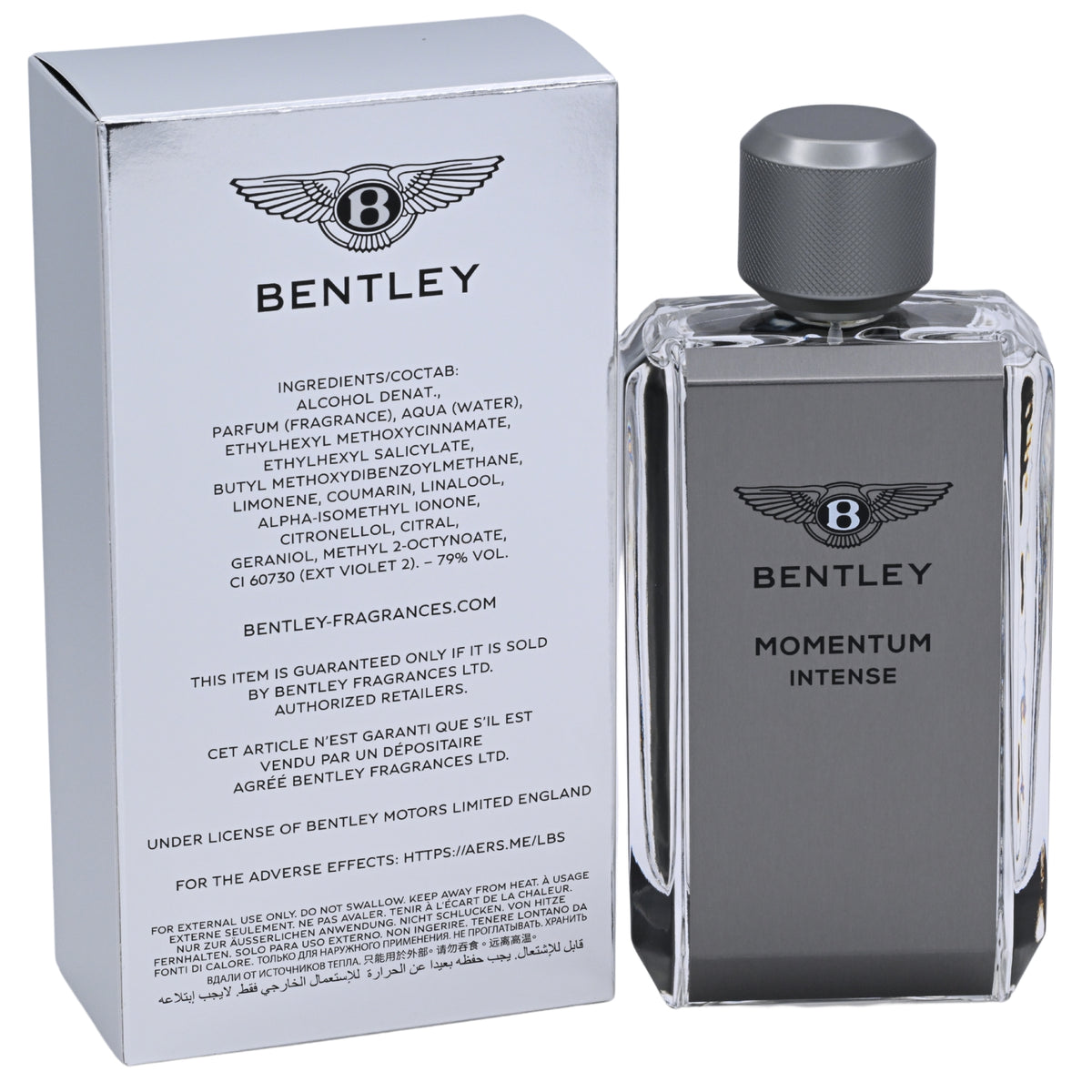 Bentley Momentum Intense EDP Spray Men 3.4 oz 100ml 7640171190334