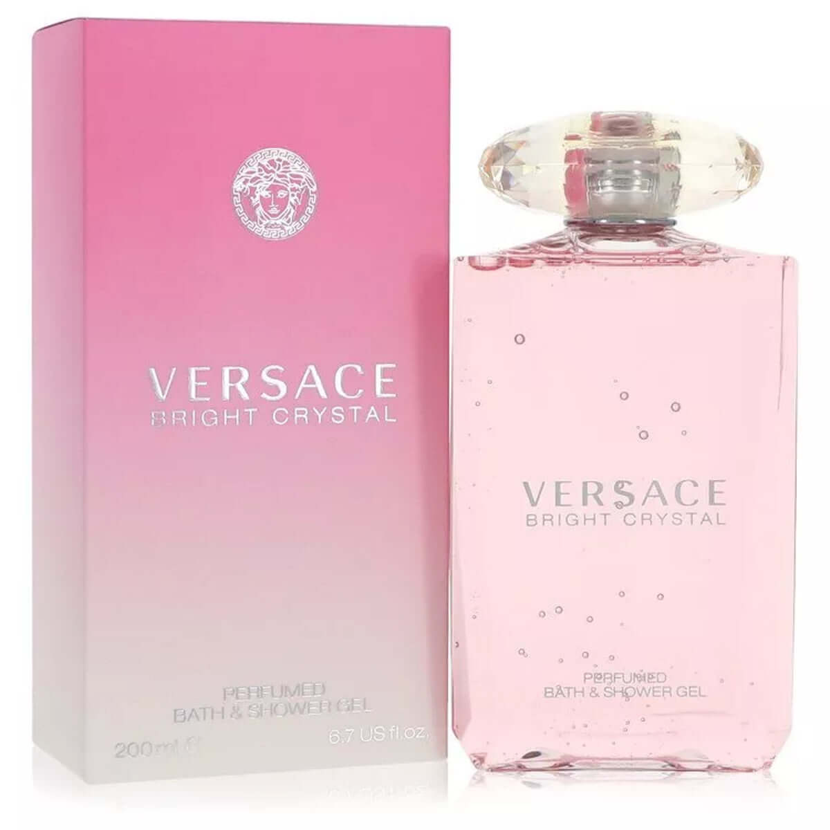 Bright Crystal by Versace bath & shower gel for women 6.7 oz New in Box 8011003993840