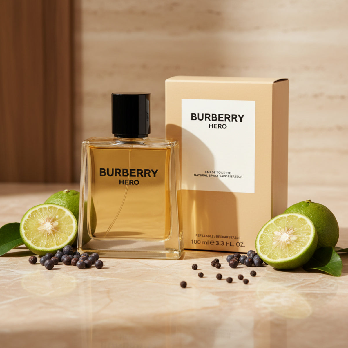 Burberry Hero by Burberry cologne for men EDT 3.3 / 3.4 oz New in Box 3614229820799
