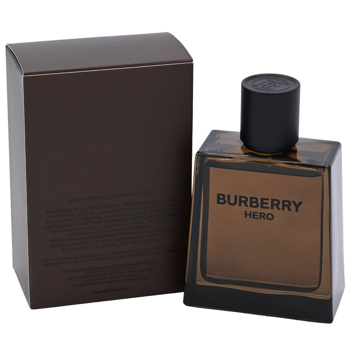 Burberry Hero Parfum Intense Spray for Men 3.3 oz (100 mL) Refillable - Burberry 3616305880604