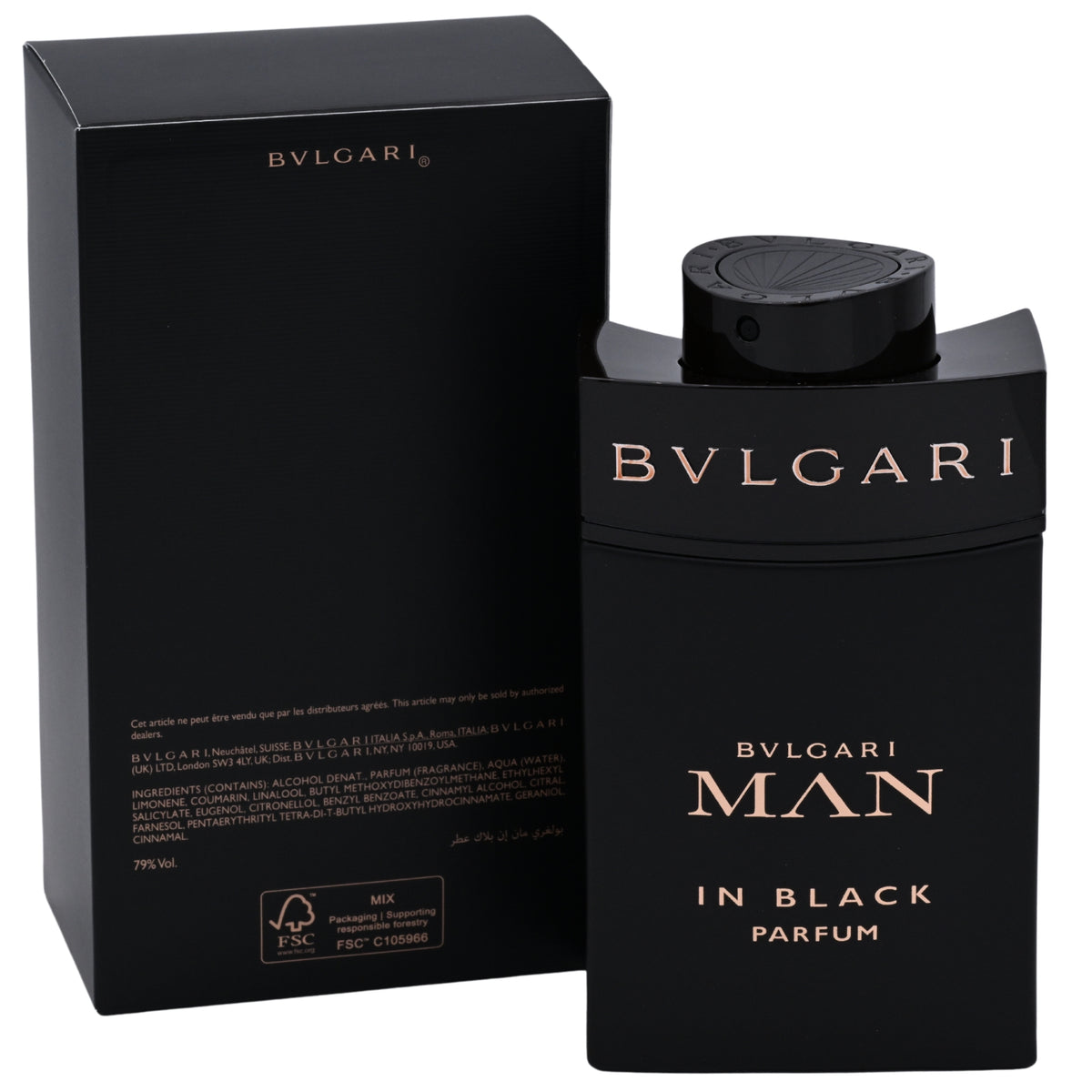 Bvlgari Man In Black Parfum Spray for Men, 3.4 oz (100 ml) New in Retail Box 783320421532