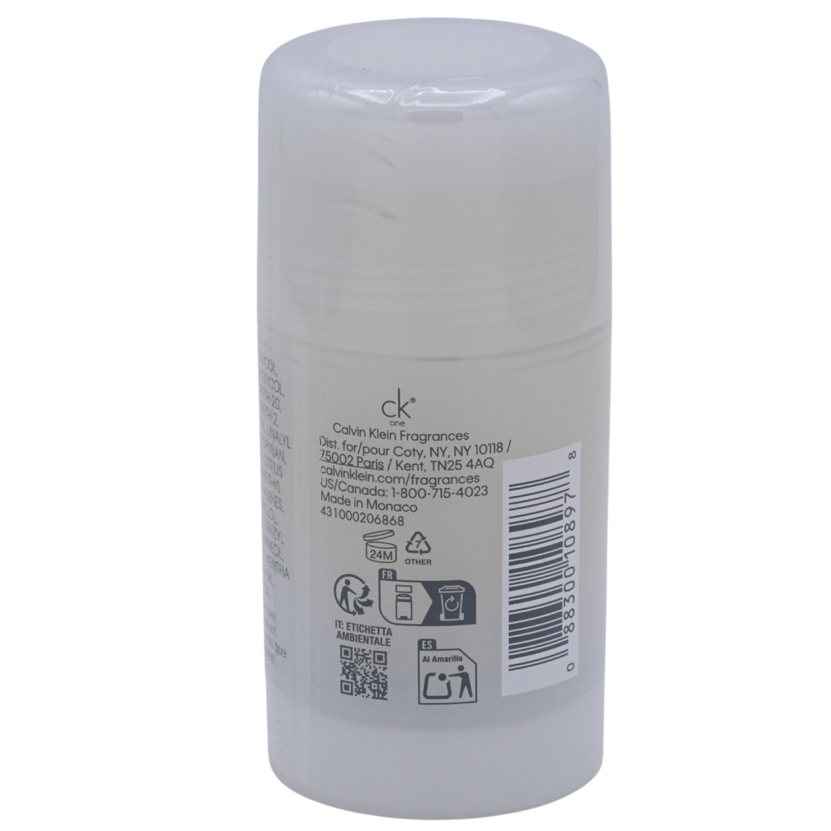 Calvin Klein CK One Deodorant Stick, Unisex, 2.6 oz 088300108978
