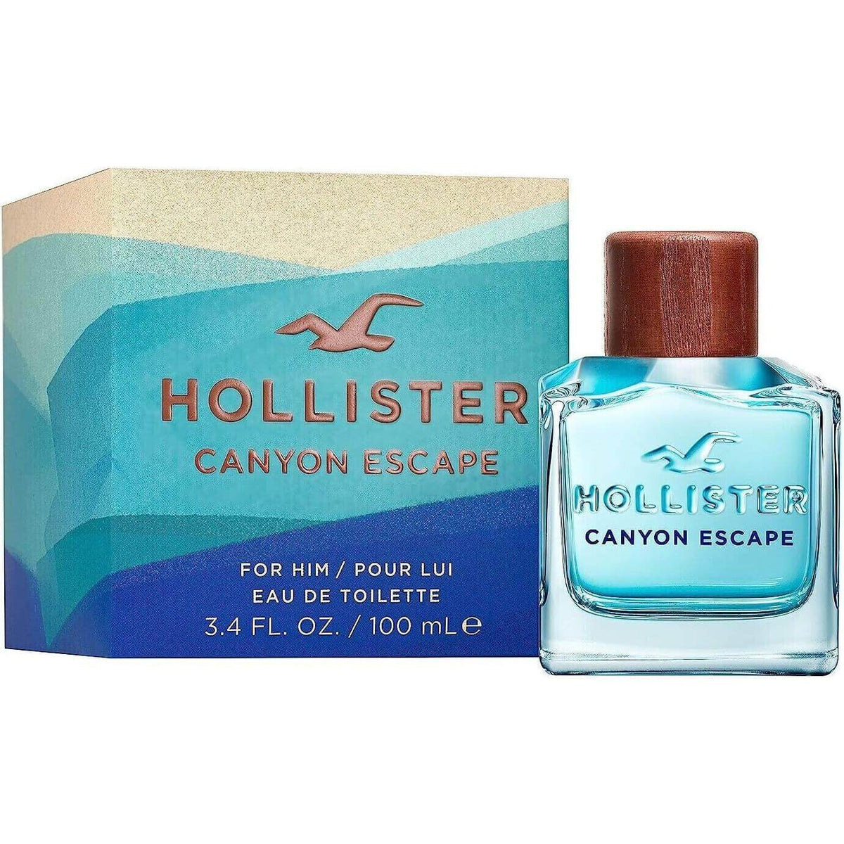 Canyon Escape By Hollister cologne for him EDT 3.3 / 3.4 oz New in Box 085715267030