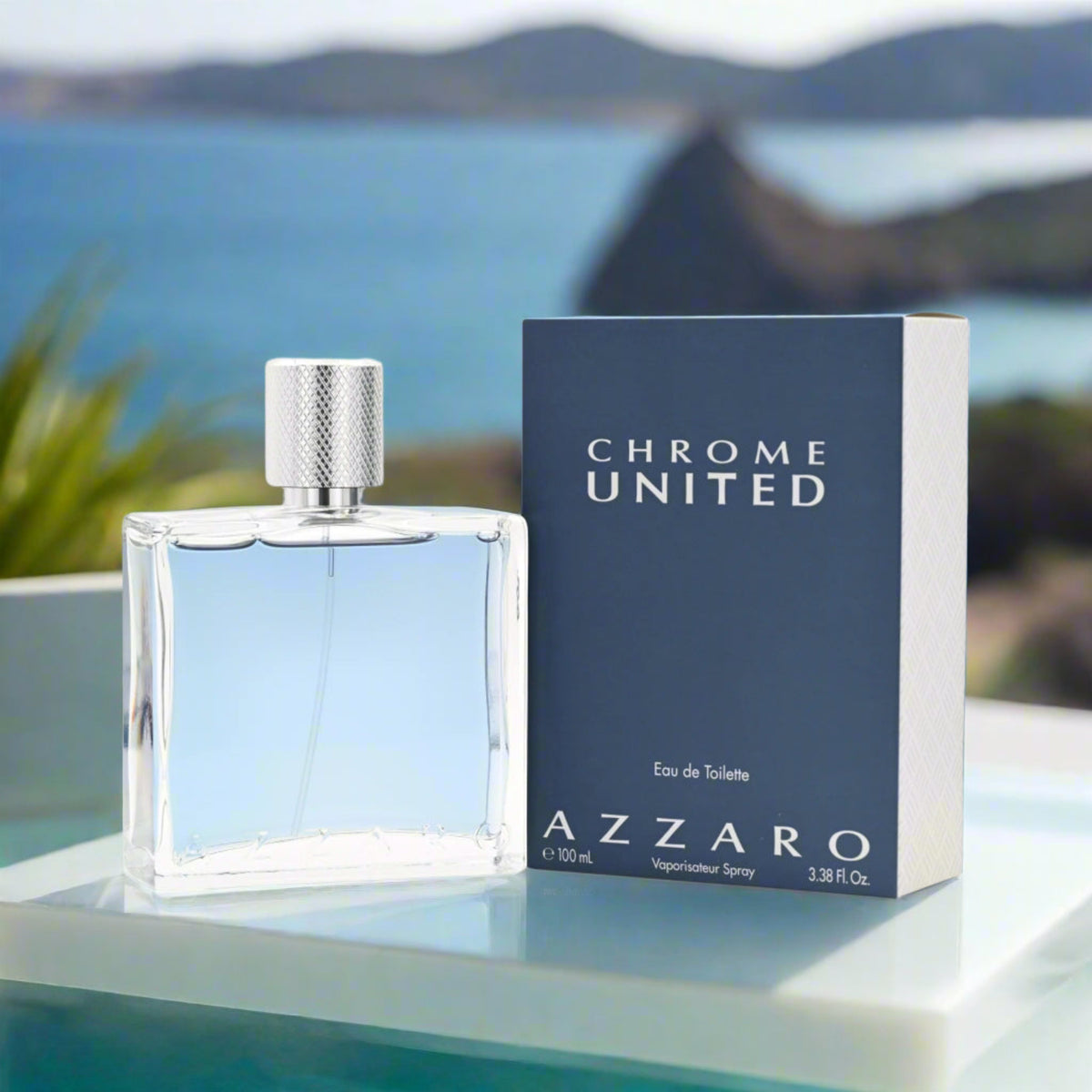 CHROME UNITED Azzaro Cologne for Men EDT 3.3 / 3.4 oz NEW IN BOX 3351500020317