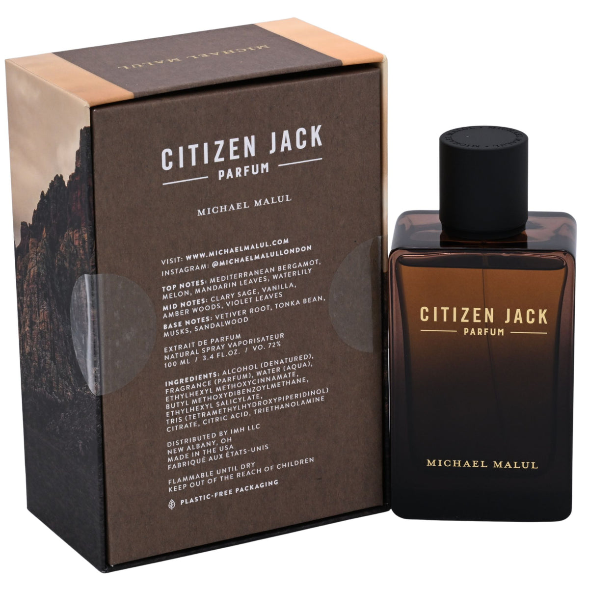 Citizen Jack Parfum by Michael Malul for men EDP 3.3 / 3.4 oz New in Box 850067815297