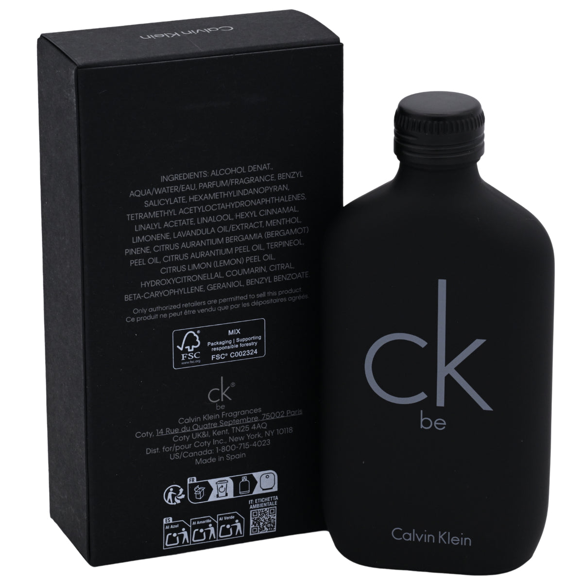 CK BE by Calvin Klein Perfume Cologne EDT 3.3 / 3.4 oz New in Box 088300604401
