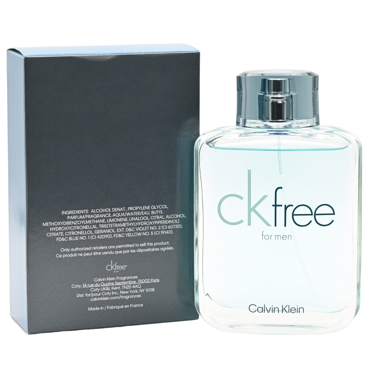 CK FREE by Calvin Klein 3.4 oz edt Cologne New in Retail BOX 3607342020887