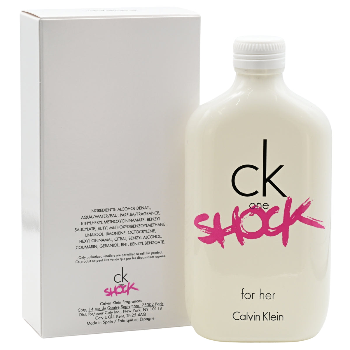 CK One Shock by Calvin Klein for Her EDT 6.7 oz 6.8 NEW in BOX 3607342401860