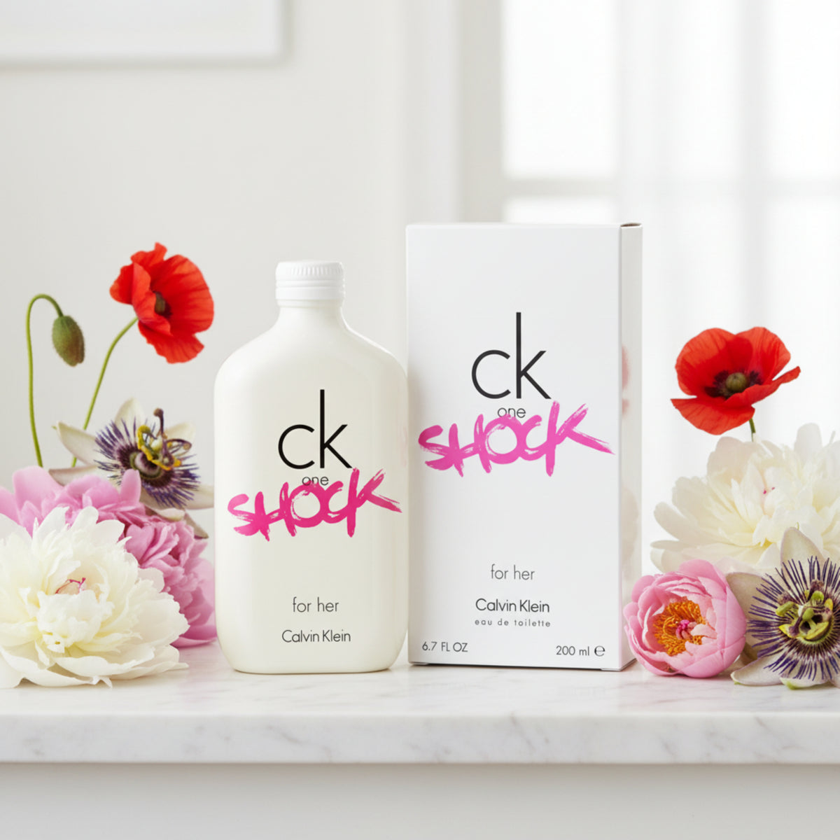 CK One Shock by Calvin Klein for Her EDT 6.7 oz 6.8 NEW in BOX 3607342401860