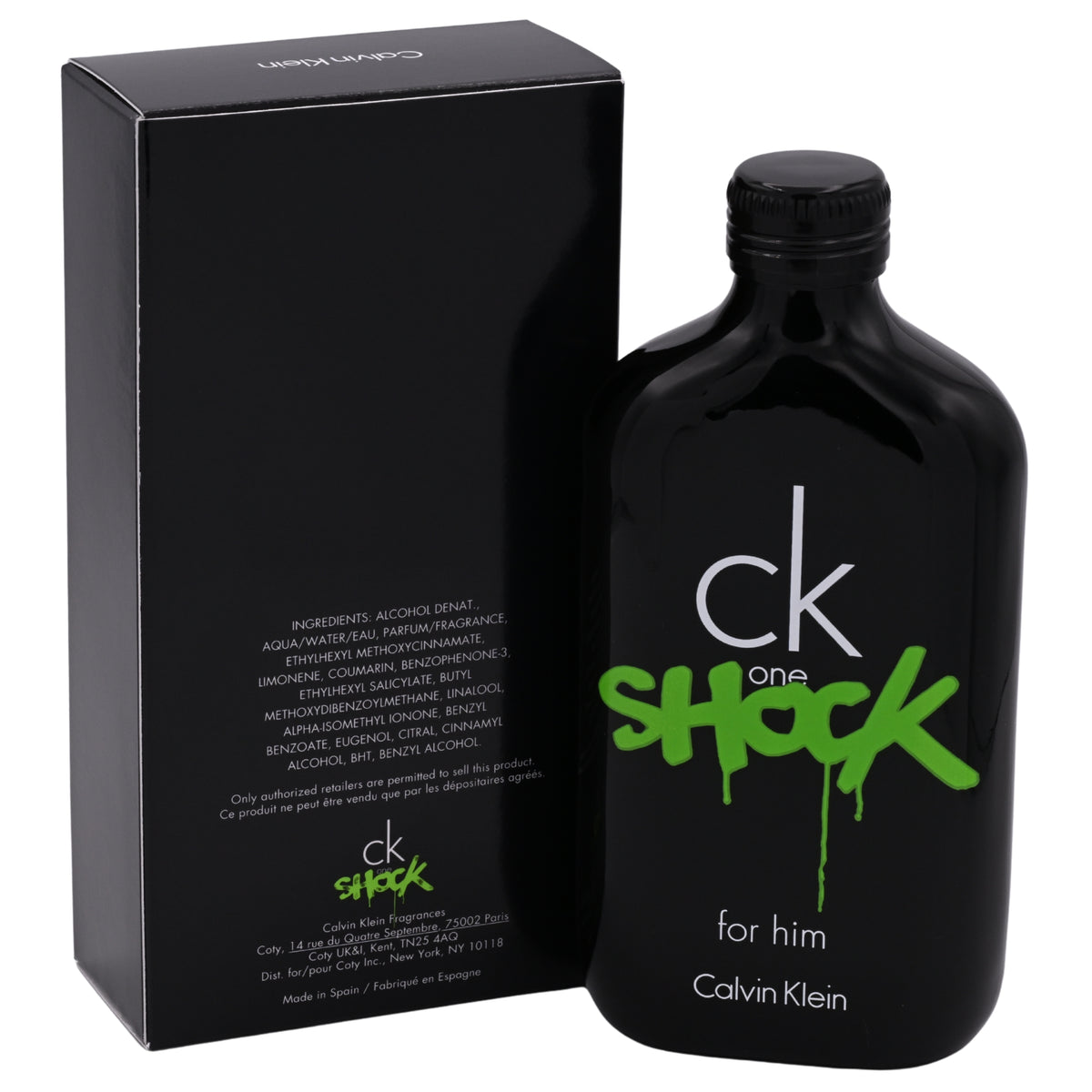 CK One Shock by Calvin Klein for Him 6.7 oz Spray 6.8 EDT NEW in BOX 3607342401501