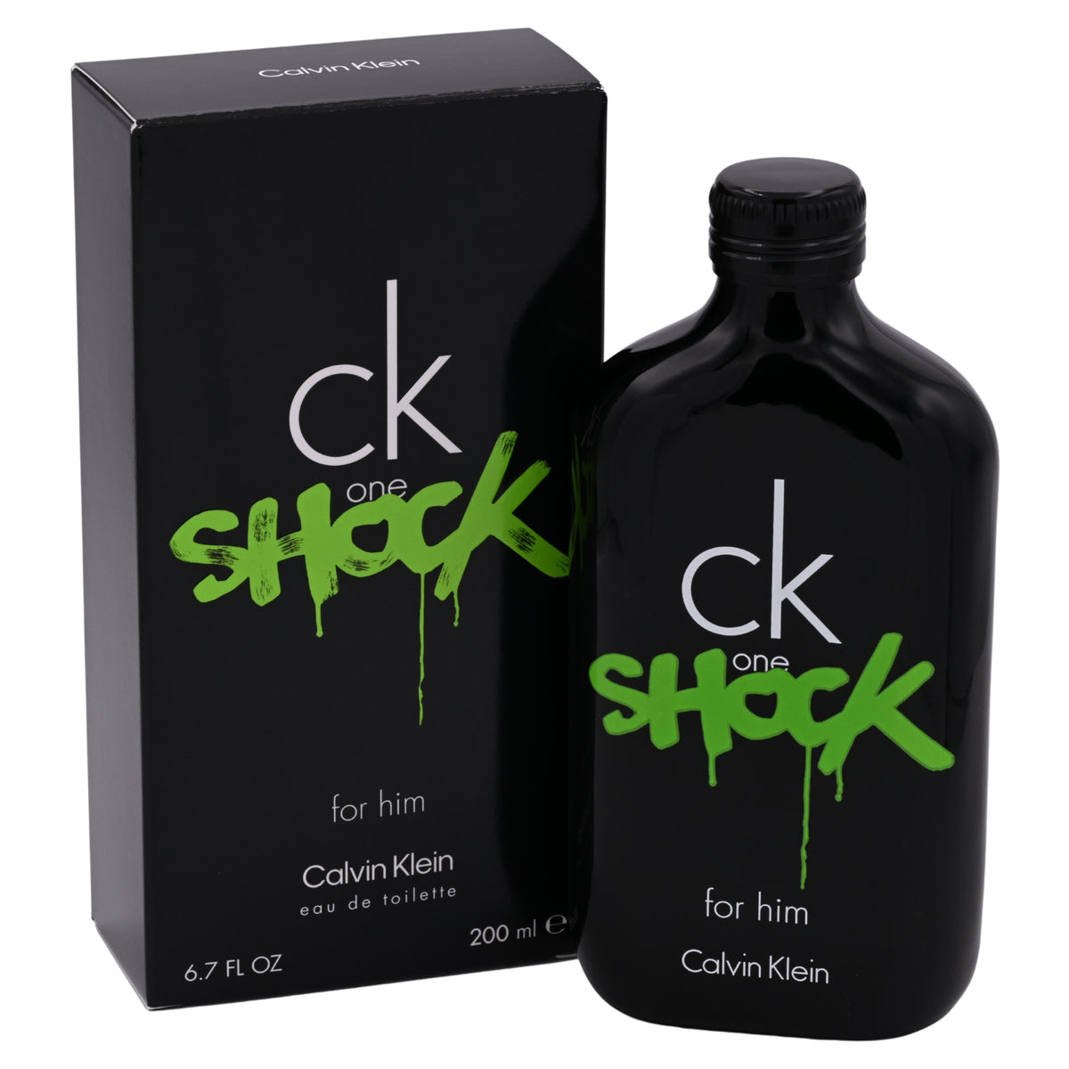 CK One Shock by Calvin Klein for Him 6.7 oz Spray 6.8 EDT NEW in BOX 3607342401501