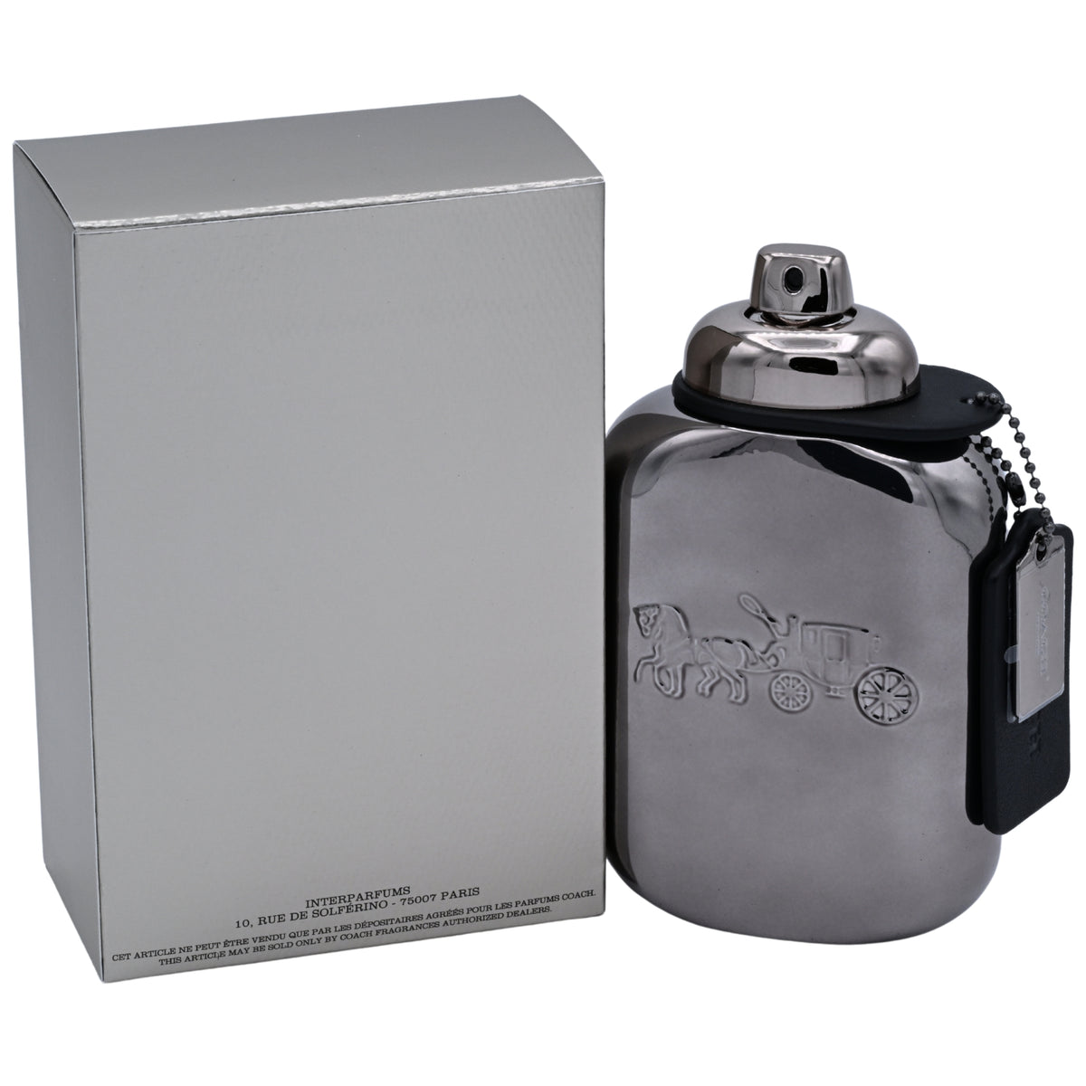 Coach Pure Platinum Parfum Spray for Men 3.3 fl oz (100 ml) New in Box 3386460171083