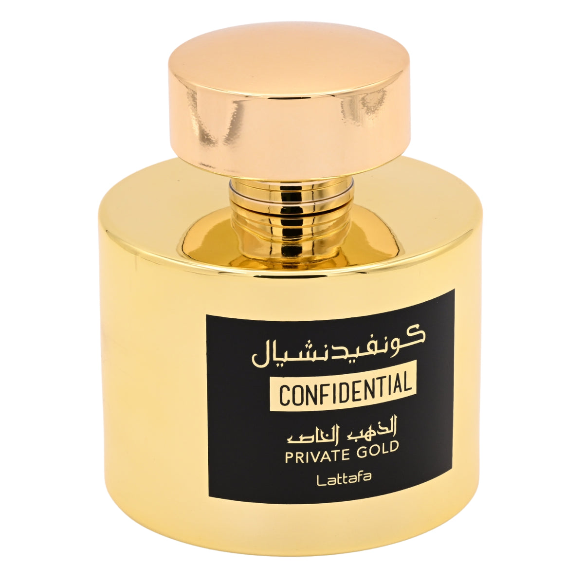 Confidential Private Gold by Lattafa perfume for unisex EDP 3.3 / 3.4 oz. New in Box 6291107459707