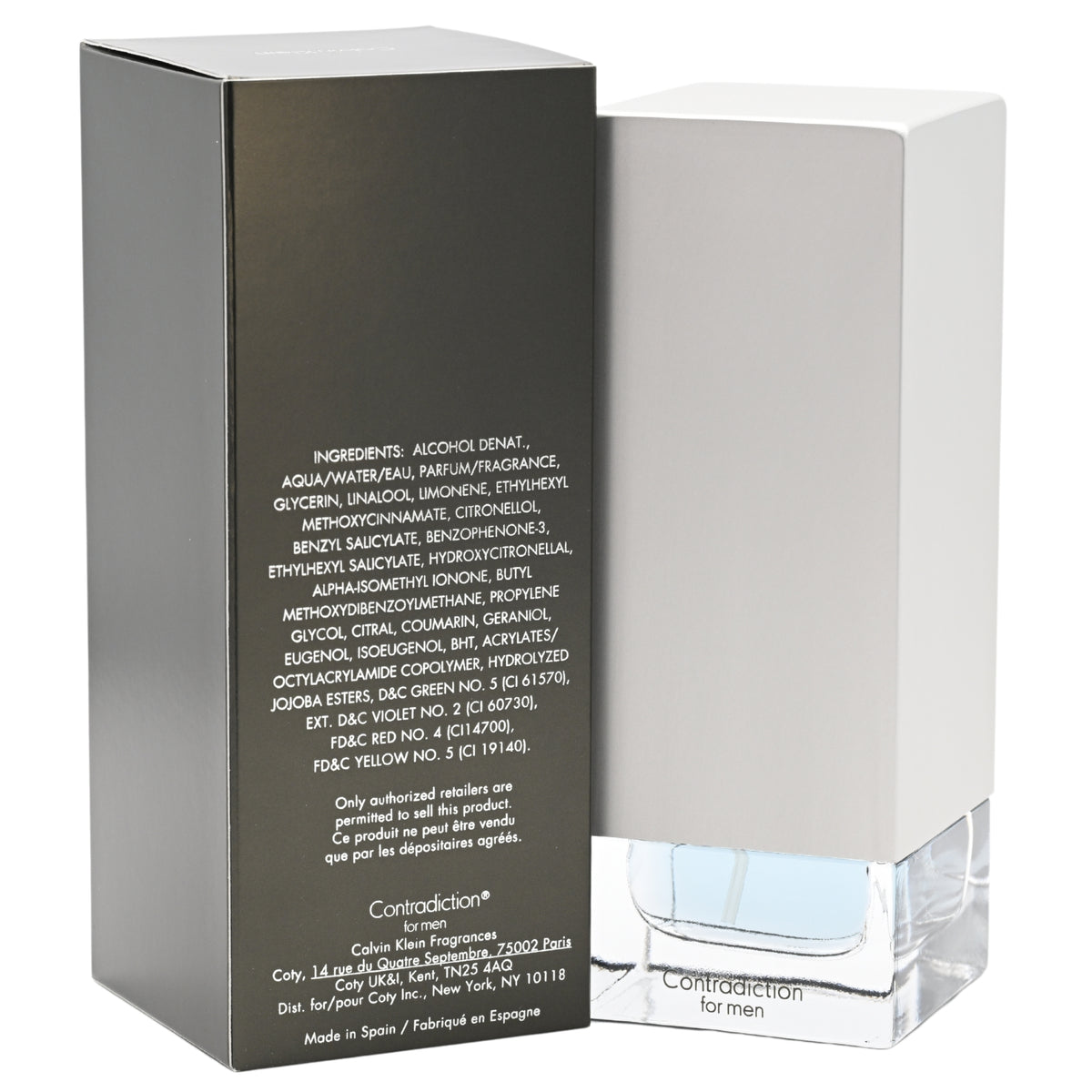CONTRADICTION by Calvin Klein men Cologne 3.4 EDT MEN oz New in Box 088300000319