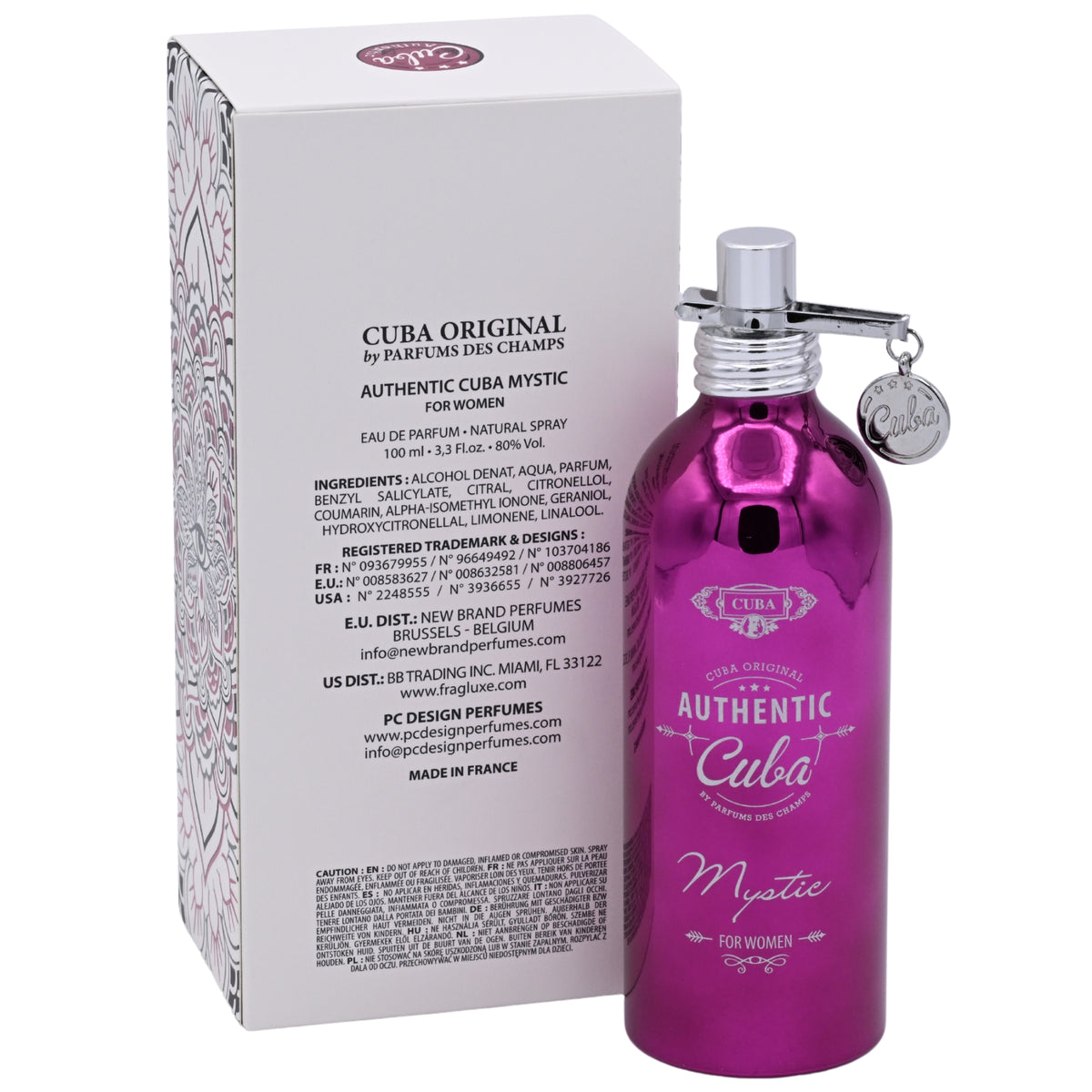 Cuba Authentic Mystic Eau de Parfum (EDP) Spray for Women 3.3 oz by Cuba 5425039222059