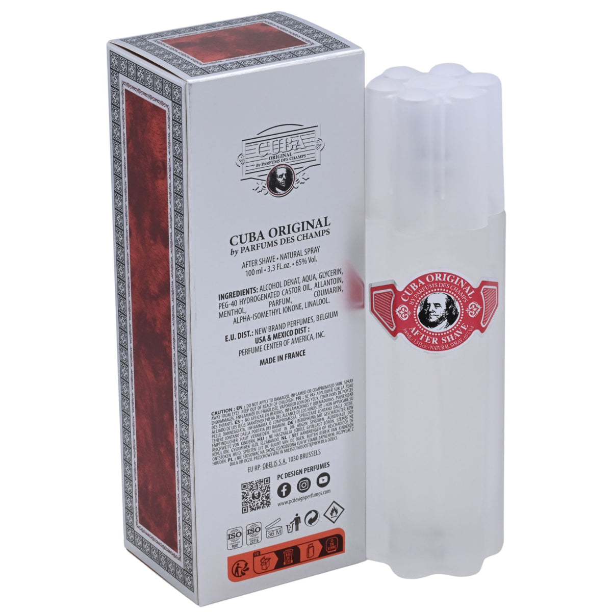 Cuba Red After Shave by Cuba for men 3.3 / 3.4 oz New in Box 5425039222899