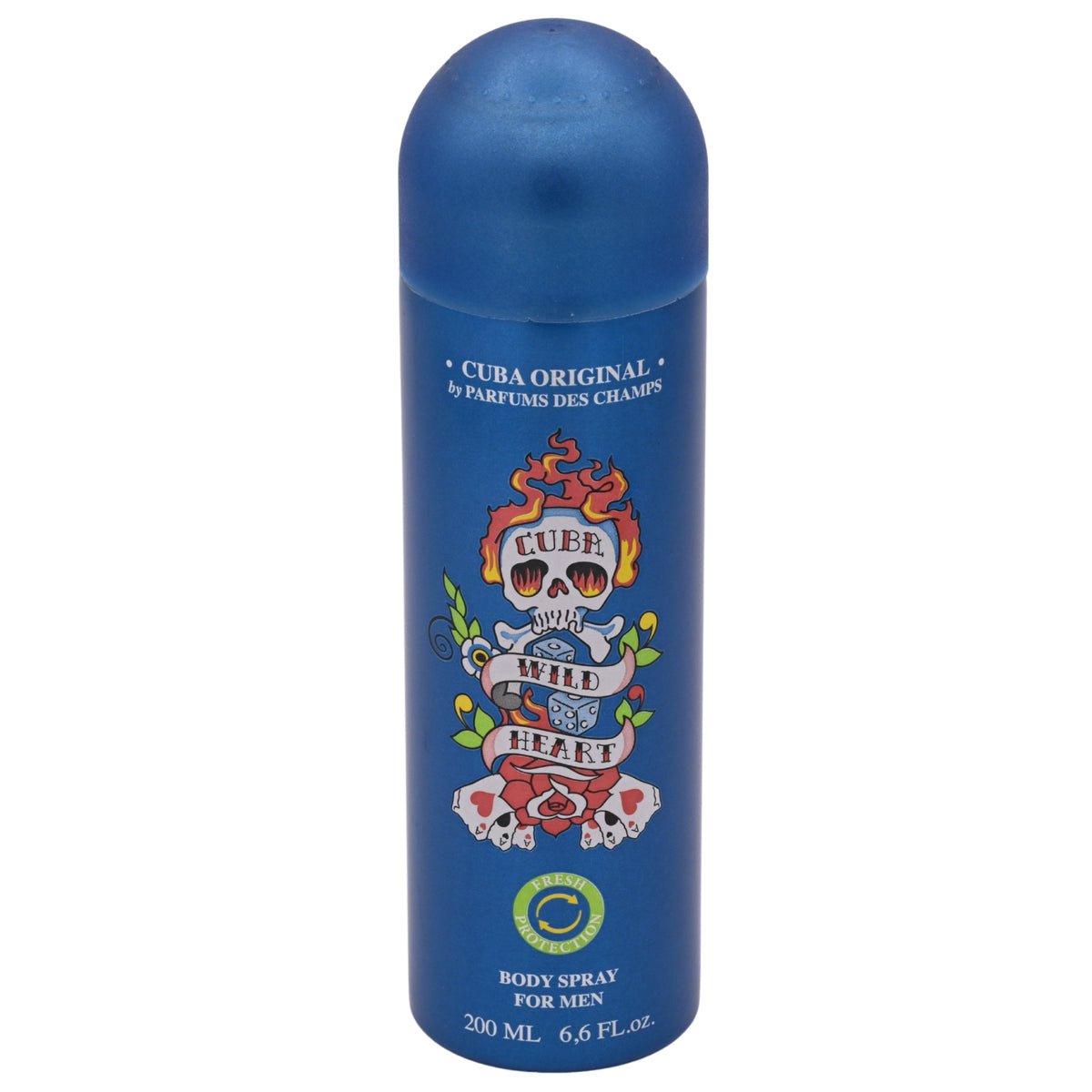 Cuba Wild Heart Body Spray for Men 6.6 oz (180 ml) by Cuba 5425017736837
