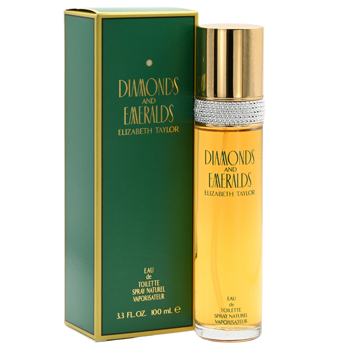 DIAMONDS AND EMERALDS by ELIZABETH TAYLOR 3.3 / 3.4 oz EDT For Women NEW in Box 719346450508