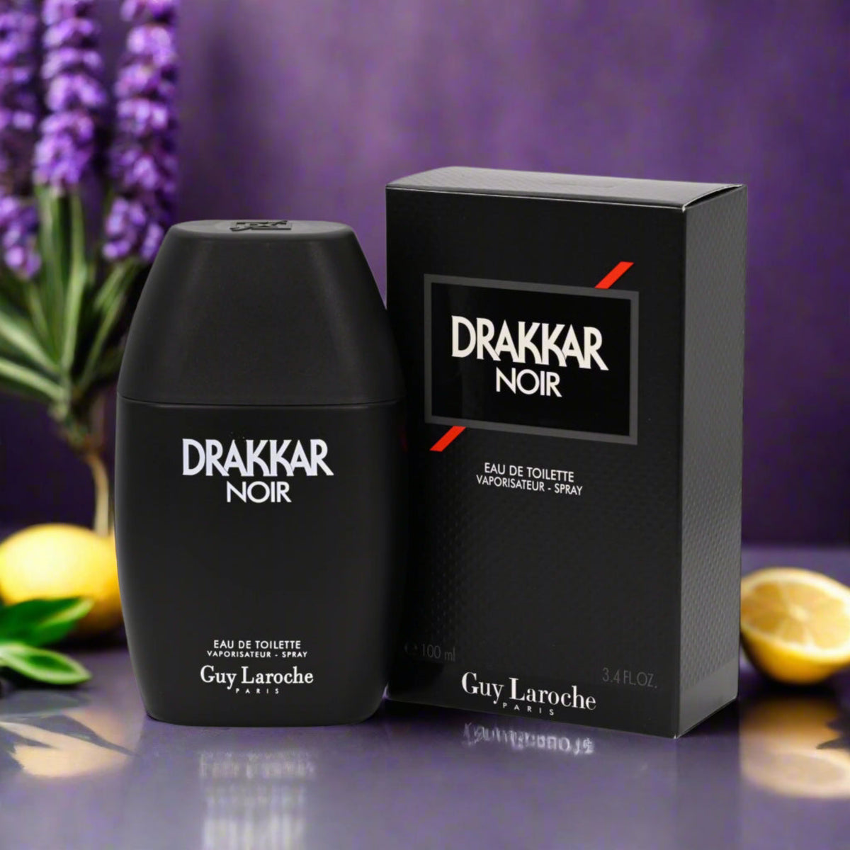 DRAKKAR NOIR by Guy Laroche 3.4 / 3.3 oz EDT For Men New in Box 3360372009436