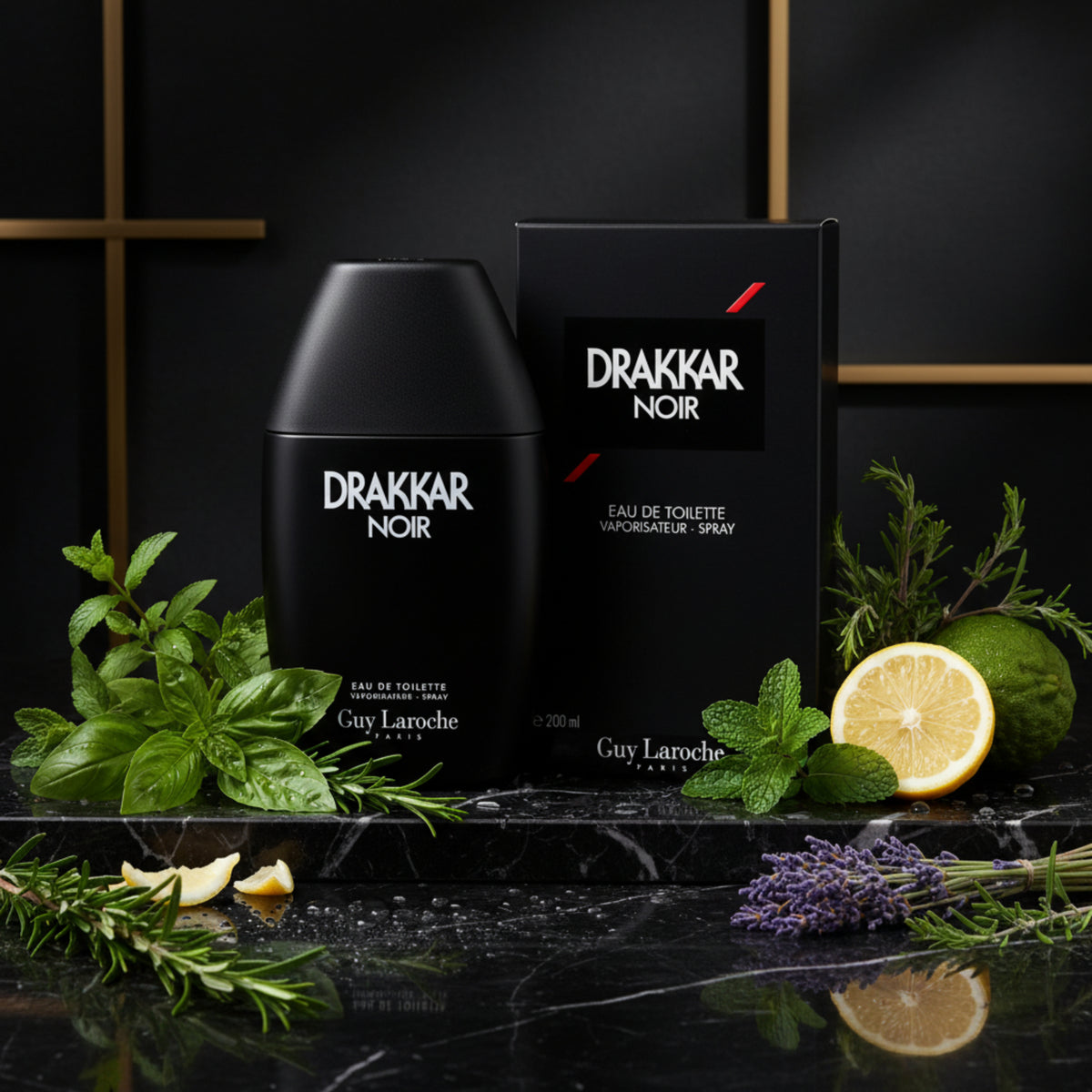 DRAKKAR NOIR by Guy Laroche Cologne for Men EDT 6.7 / 6.8 oz New in Box 3360372017332
