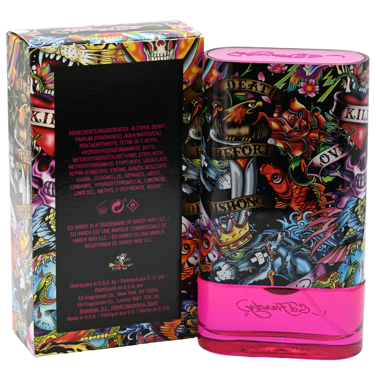 ED HARDY HEARTS & DAGGERS 3.4 / 3.3 oz EDP For Women NEW in BOX 094922190017