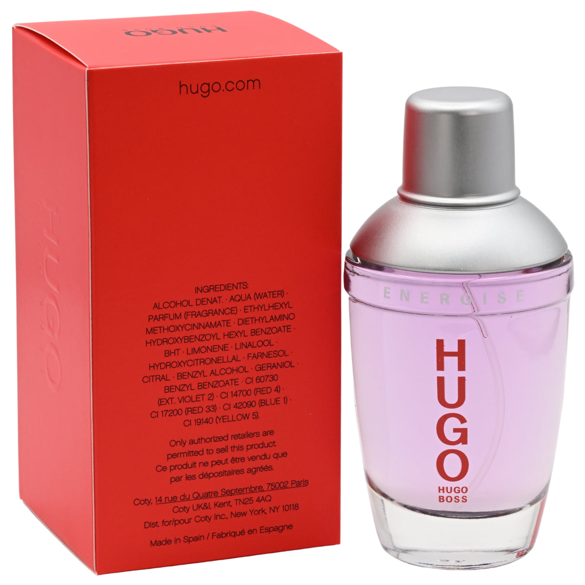 Energise by Hugo Boss cologen for men EDT 2.5 oz New in Box 3616301623373